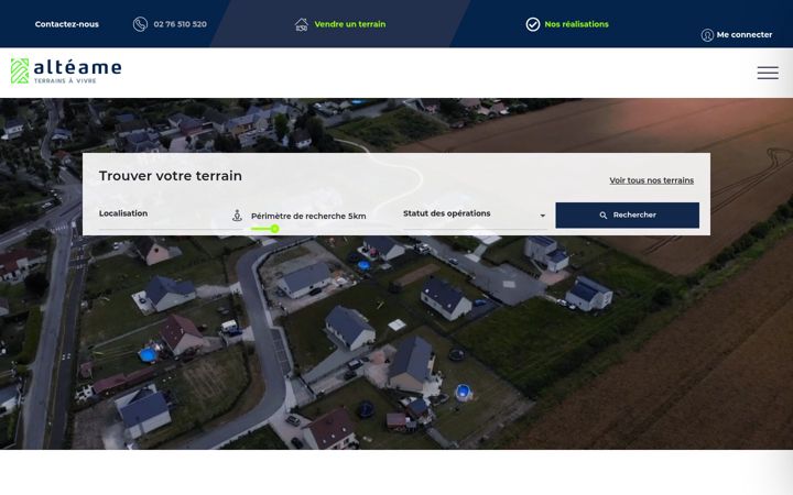 Posnetek zaslona alteame.fr