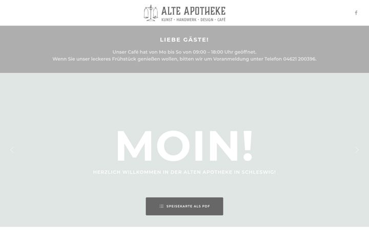 Posnetek zaslona alteapothekeschleswig.de