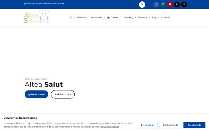 Posnetek zaslona alteasalut.es