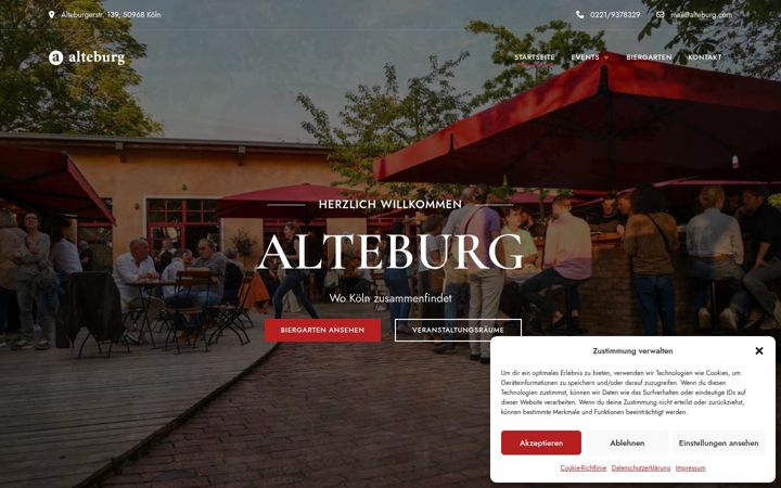 Skjámynd af alteburg.com
