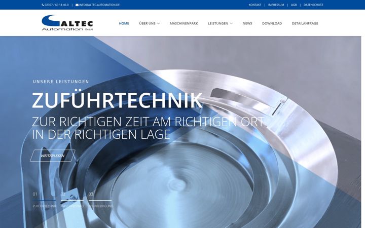 Screenshot of altec-automation.de