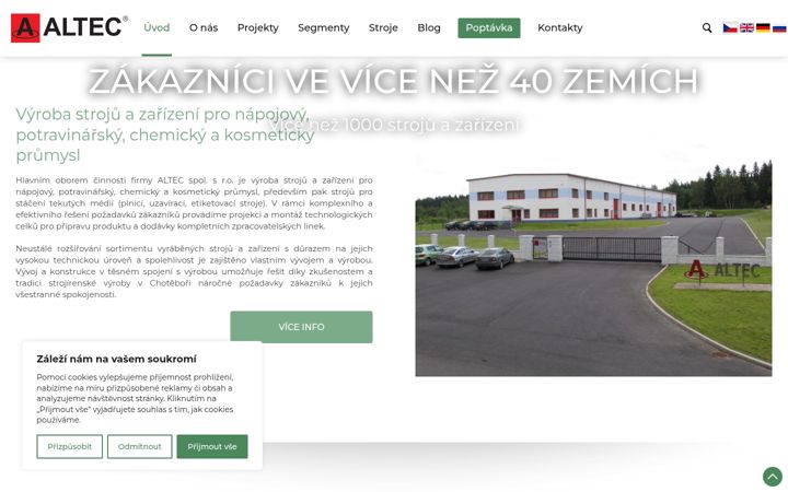 Screenshot of altec-chotebor.cz