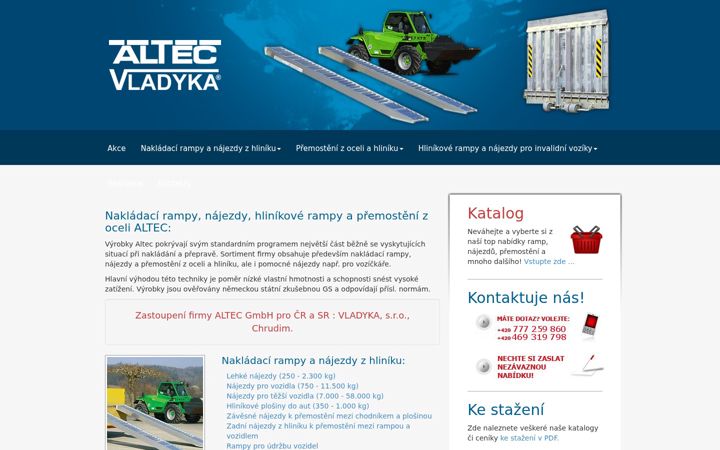 Screenshot of altec-rampy.cz