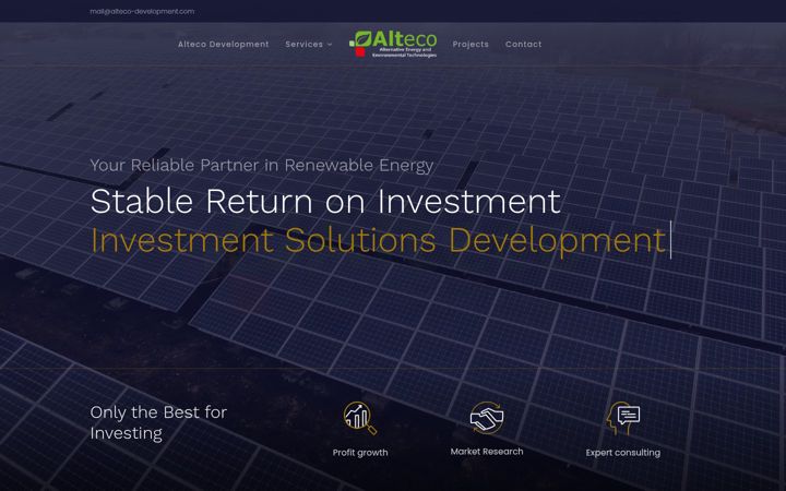 Screenshot of alteco-development.com