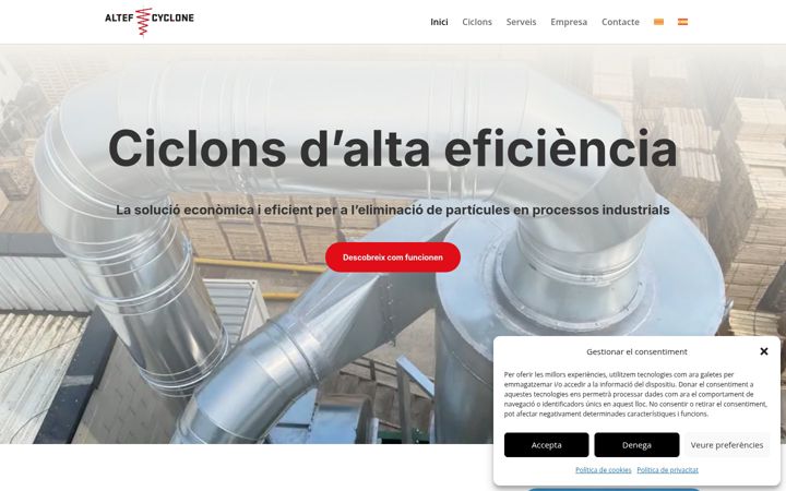 Screenshot of altefcyclone.com