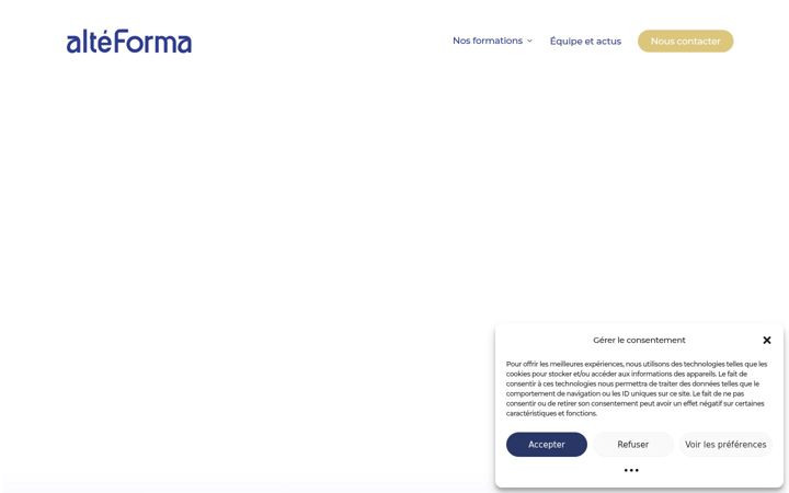 Screenshot ta' alteforma.fr