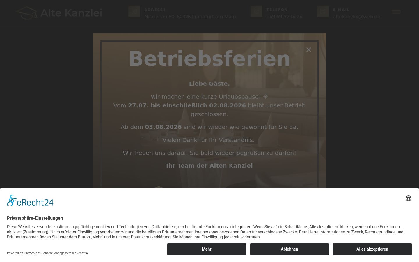 Screenshot tal-banner tal-kunsens muri qabel kwalunkwe interazzjoni