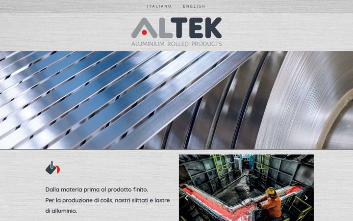 Screenshot of alteksrl.it