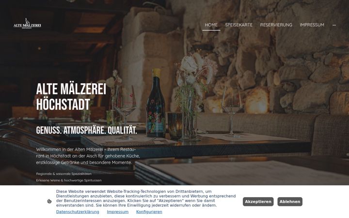 Screenshot of altemaelzerei.com