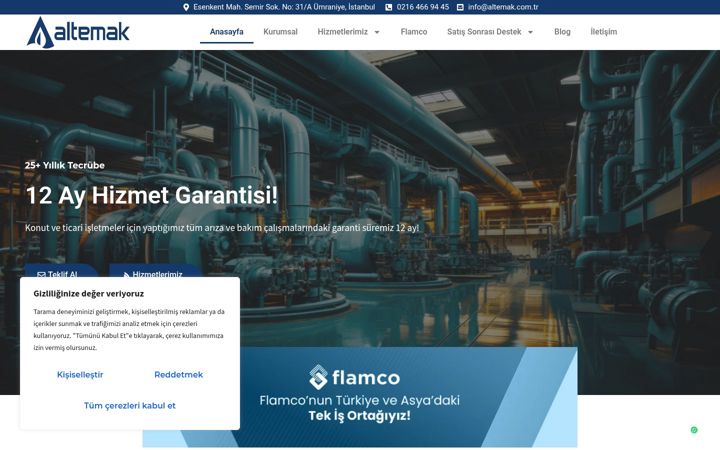 Screenshot of altemak.com