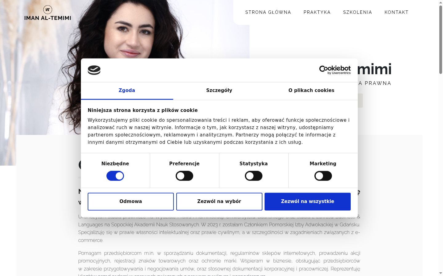 Snímek obrazovky baneru souhlasu zobrazeného před jakoukoli interakcí