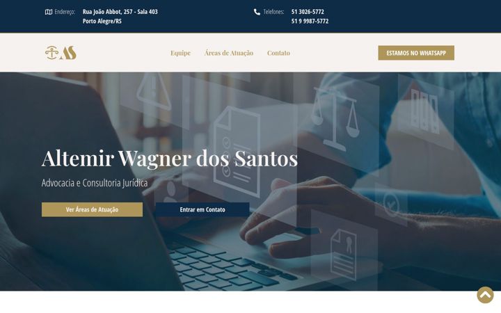 Captura de ecrã de altemir.adv.br