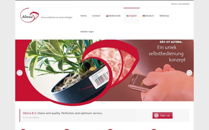 Screenshot of altenabv.com