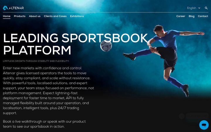 Screenshot of altenar.com