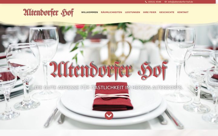 Screenshot of altendorfer-hof.de