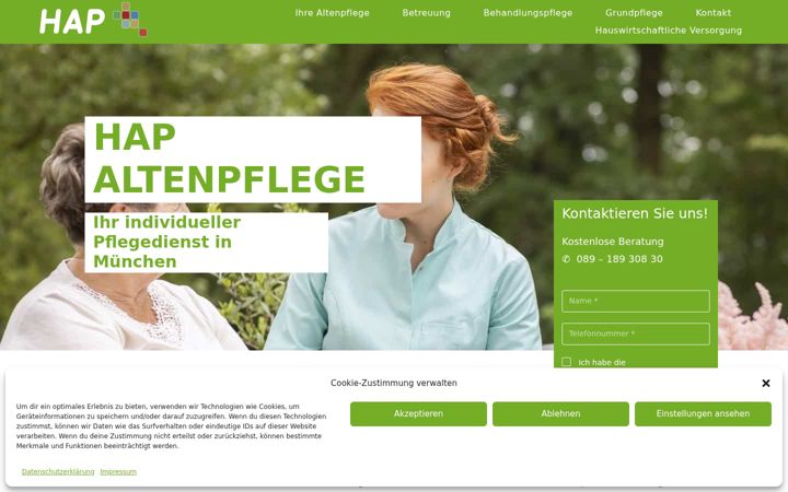 Screenshot of altenpflege-albrecht-muenchen.de