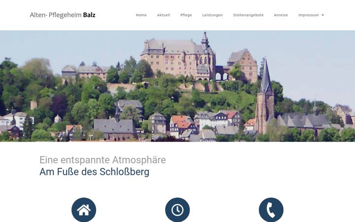 Screenshot of altenpflegeheim-balz.de