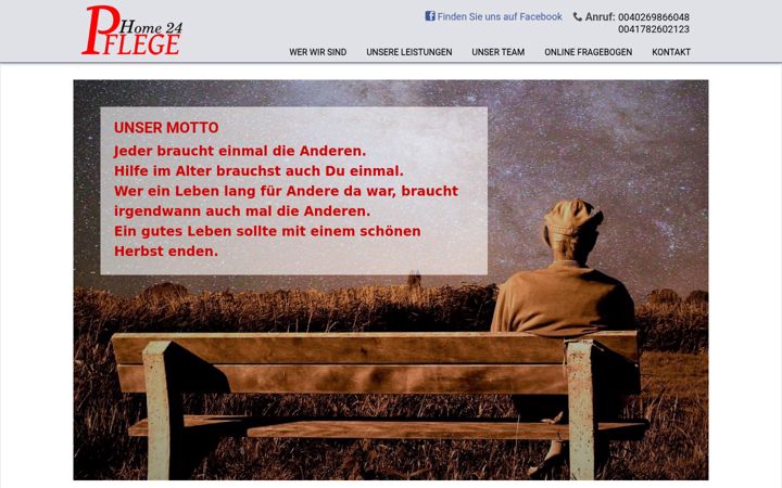 Screenshot of altenpflegeroth24.com