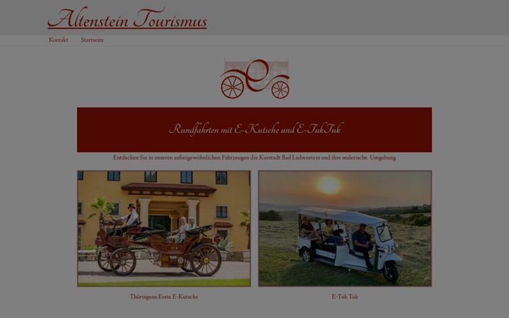 Screenshot of altenstein-tourismus.de