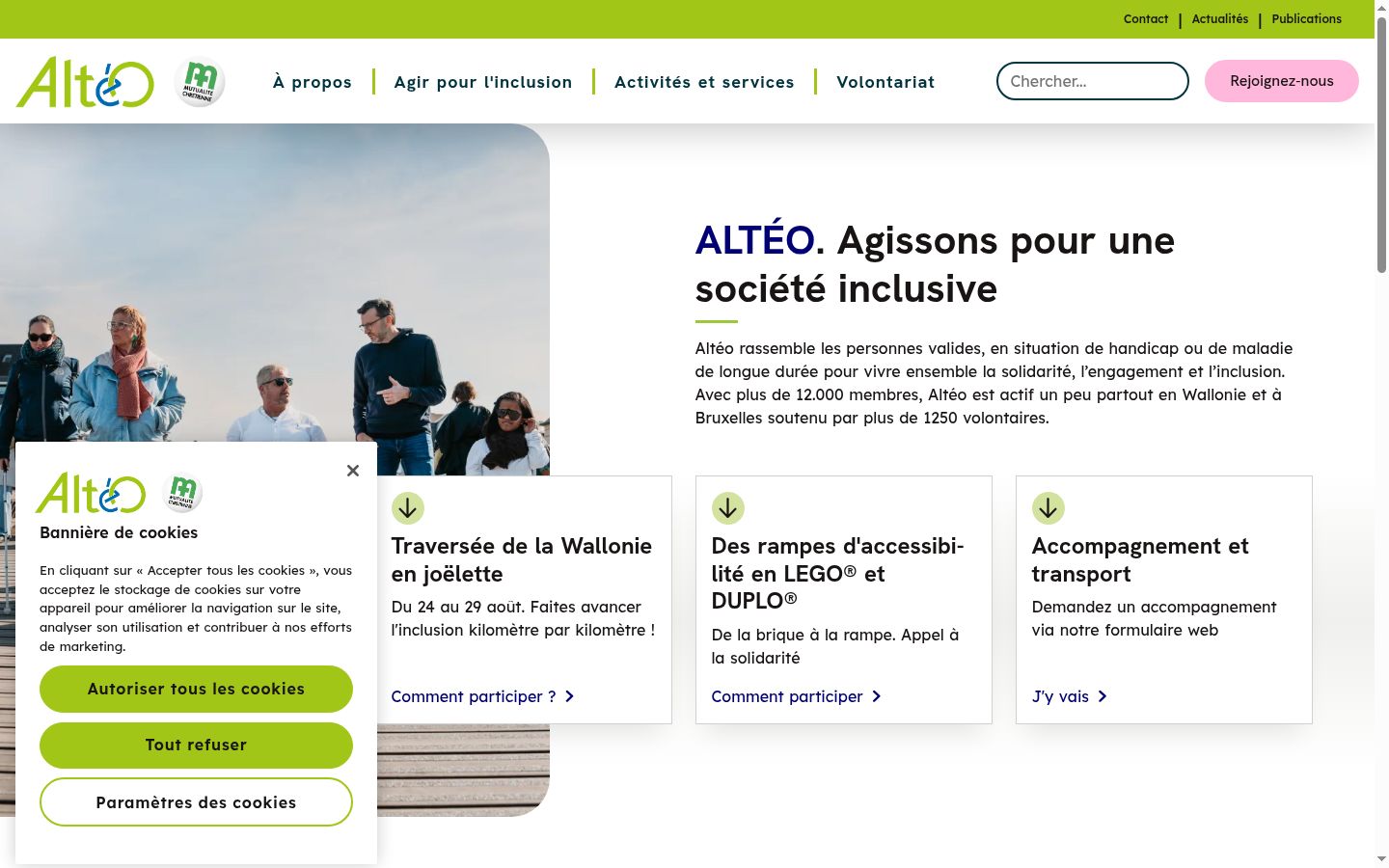 Screenshot tal-banner tal-kunsens muri qabel kwalunkwe interazzjoni