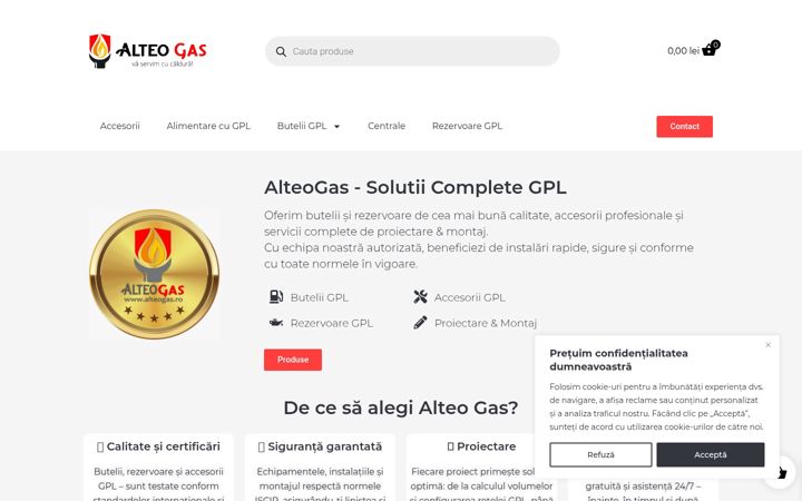 Screenshot of alteogas.ro