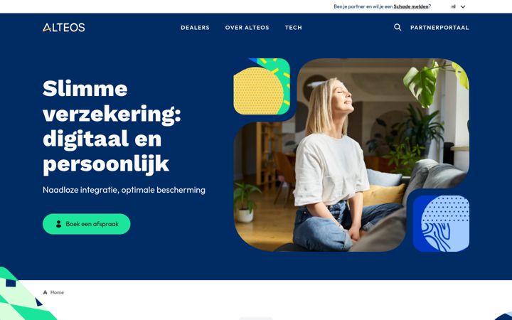 Screenshot of alteos.nl