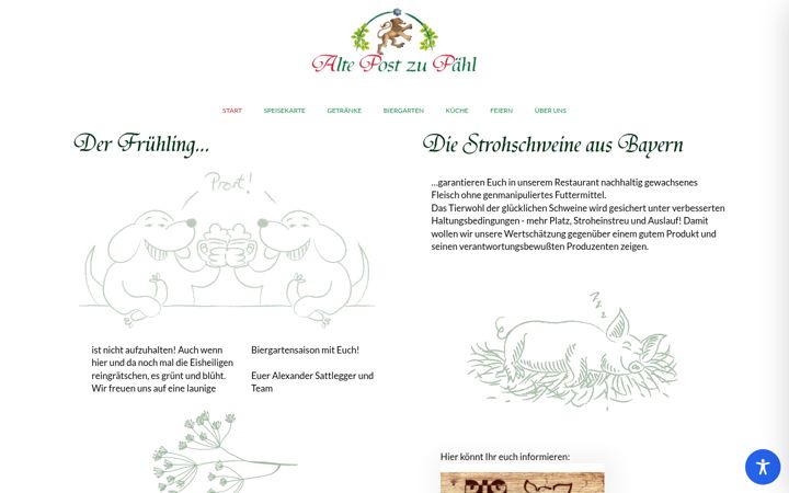 Screenshot of altepost-paehl.de