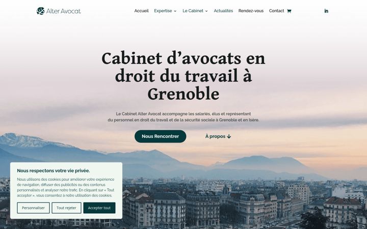 Screenshot van alter-avocat.fr