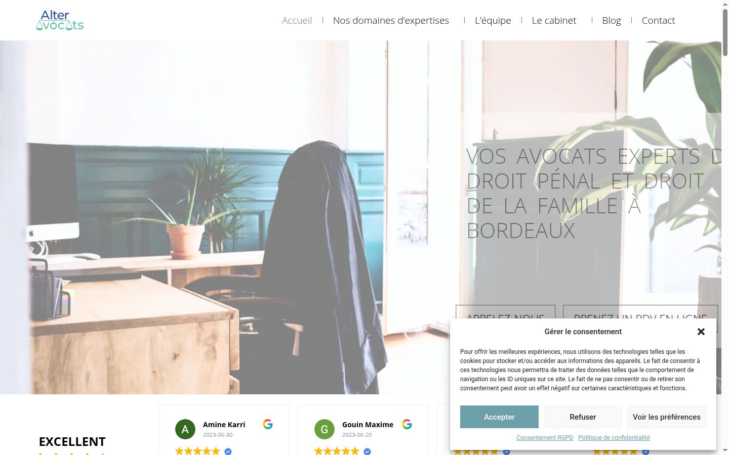 Screenshot van de toestemmingsbanner zoals getoond vóór enige interactie