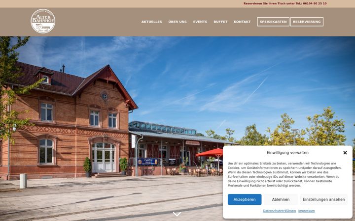 Screenshot van alter-bahnhof.eu
