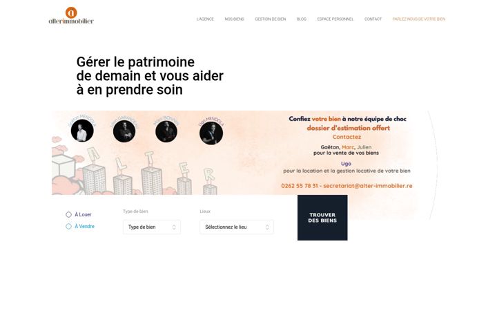 Zrzut ekranu alter-immobilier.re