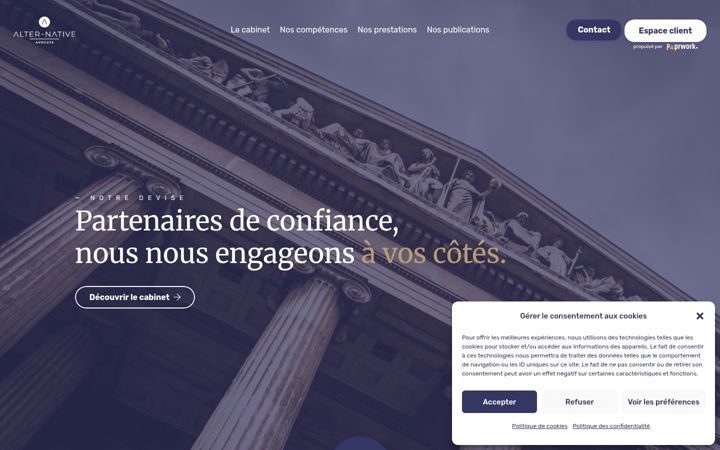 Screenshot di alter-native-avocats.com