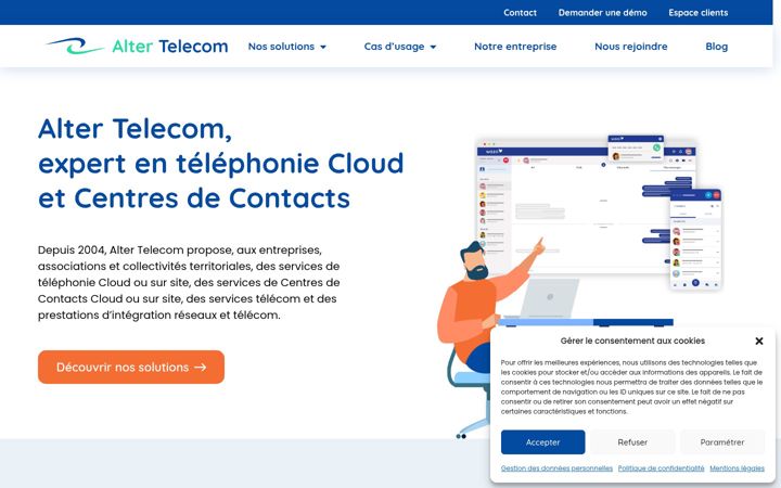 Screenshot di alter-telecom.fr
