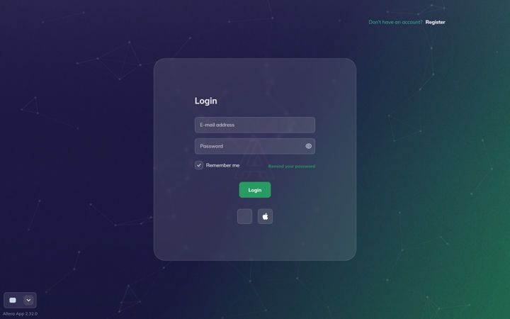 Screenshot of altera.app