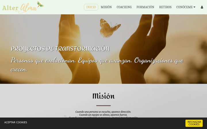 Snímek obrazovky alteralma.com