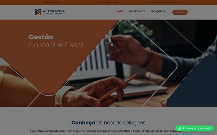 Screenshot of alterativacontabilidade.com.br