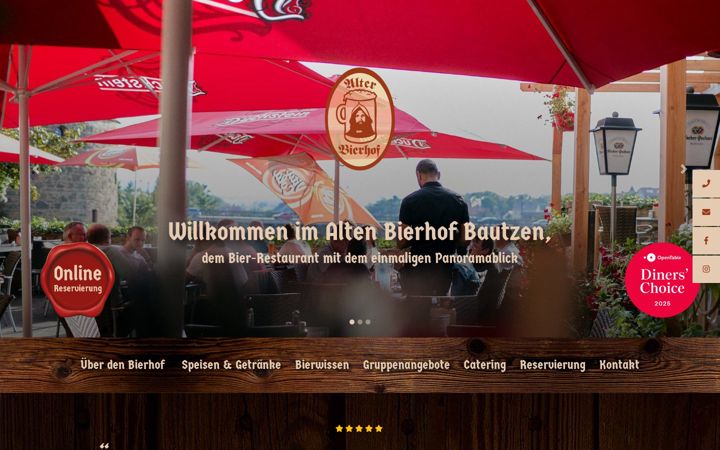 Screenshot of alterbierhof.de