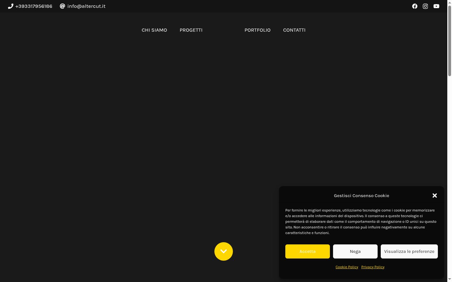Screenshot des Einwilligungsbanners vor jeglicher Interaktion