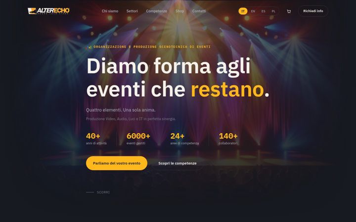 Screenshot of alterecho.it