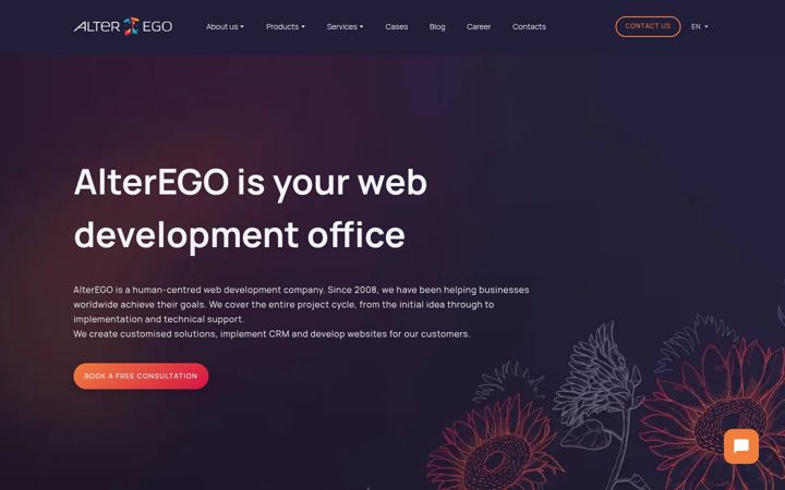 Screenshot of alterego.digital