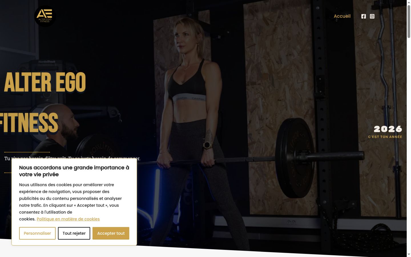 Sutikimo reklamjuostės, rodytos prieš bet kokią sąveiką, ekrano kopija