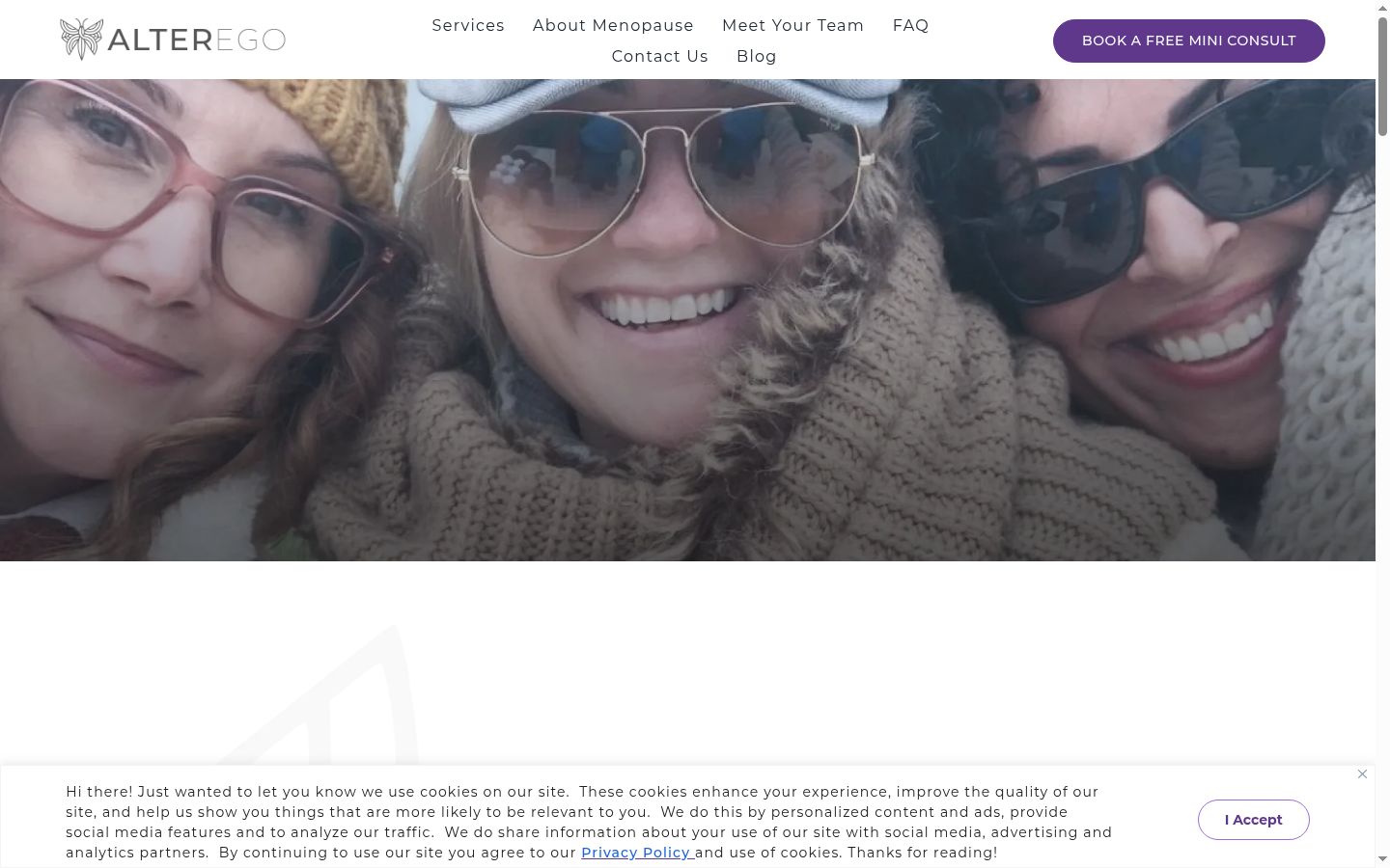 Screenshot του banner συγκατάθεσης που εμφανίστηκε πριν από οποιαδήποτε αλληλεπίδραση