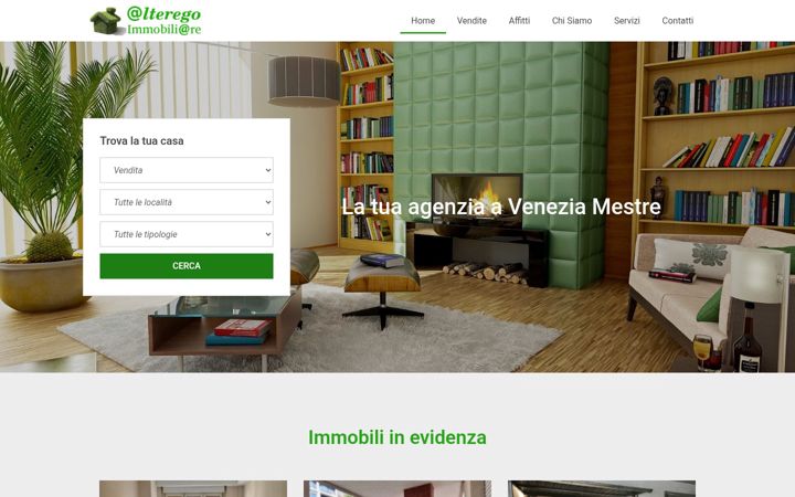 Kuvakaappaus sivustosta alteregoimmobiliaresas.it