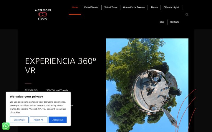 Zrzut ekranu alteregovrstudio.com