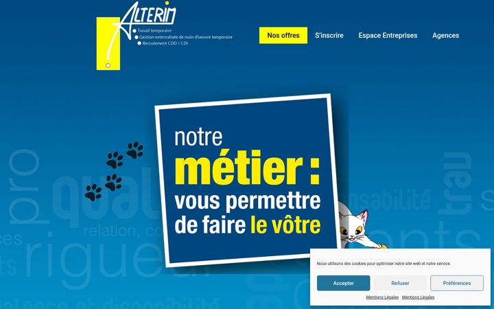 Screenshot of alterim.fr
