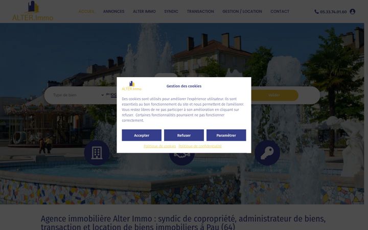 Zrzut ekranu alterimmo-bearn.fr