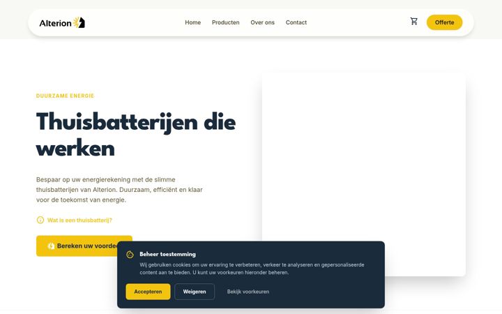 Screenshot of alterion.nl