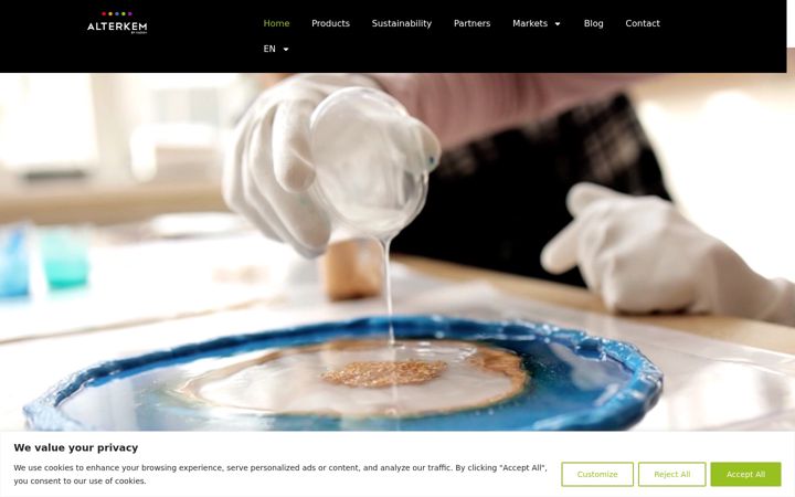Screenshot of alterkem.com