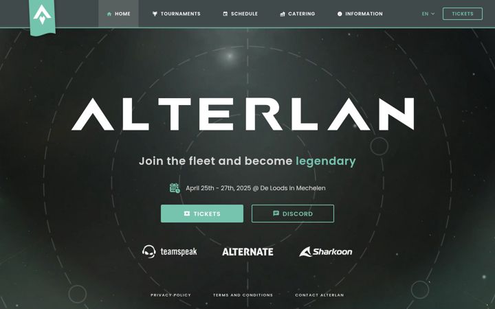 Екранна снимка на alterlan.be