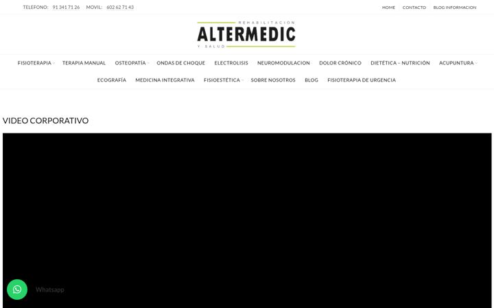 Captura de ecrã de altermedic.es